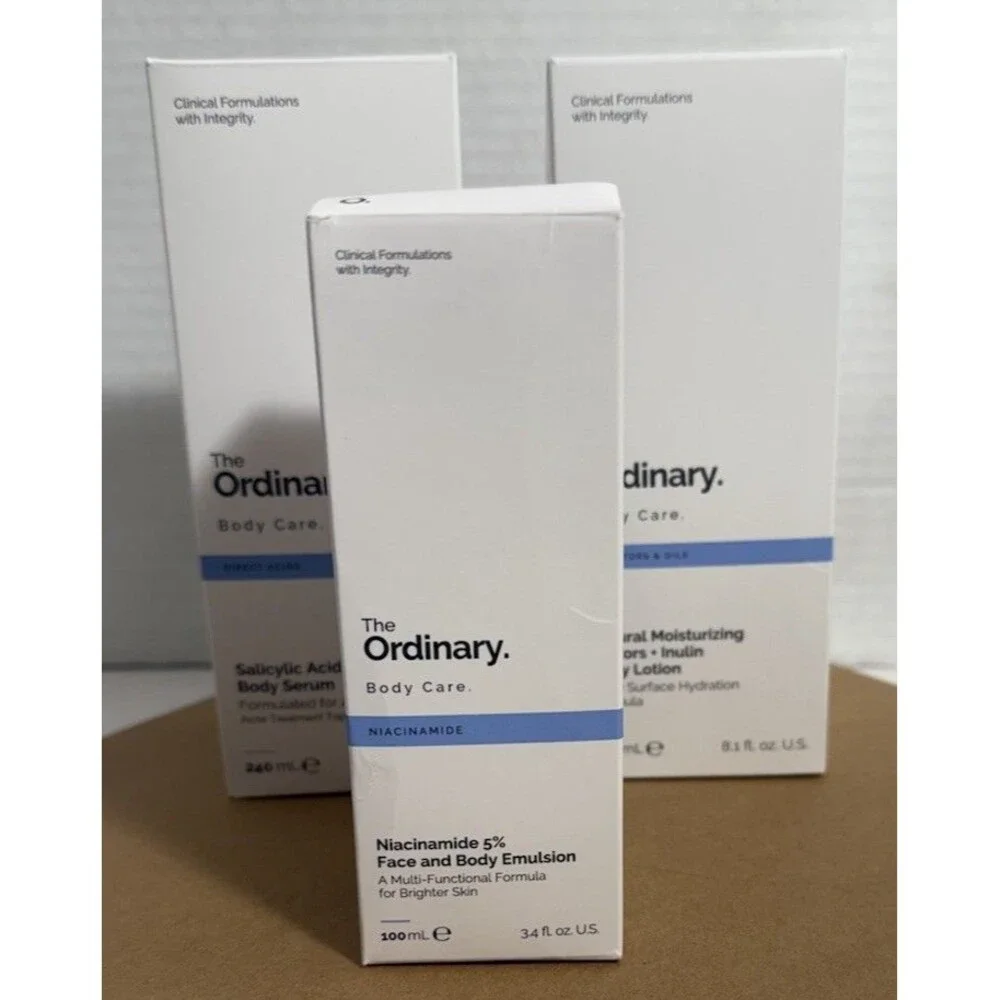 The Ordinary Lot 3 Salicylic Acid 0.5% Body Serum Niacinamide 5% Inulin Lotion